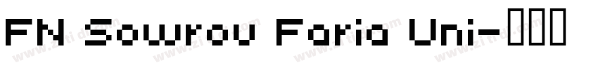 FN Sowrov Faria Uni字体转换